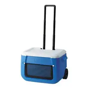 Coleman 50QT Poly-Lite Kühlbox mit Rollen für Outdoor-Aktivitäten