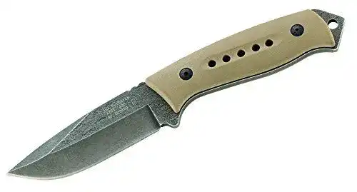 Herbertz Gürtelmesser mit Stonewashed Finish und AISI 420 Stahl
