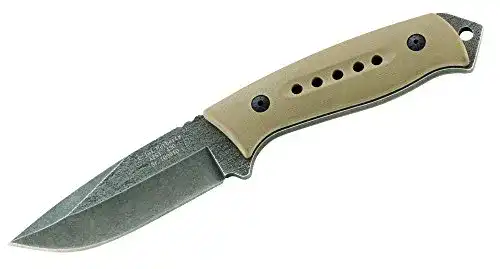 Herbertz Gürtelmesser mit Stonewashed Finish und AISI 420 Stahl