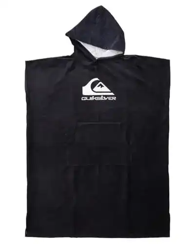 Quiksilver Hoody Towel Surf-Poncho für Herren in Schwarz