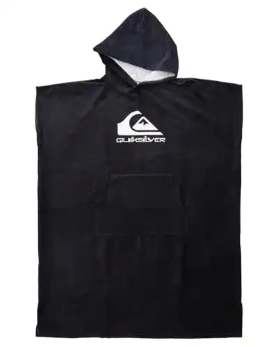 Quiksilver Hoody Towel Surf-Poncho für Herren in Schwarz