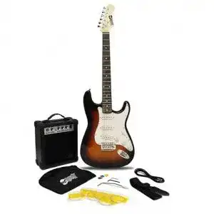 E-Gitarre RockJam Komplettset mit 10-Watt Verstärker