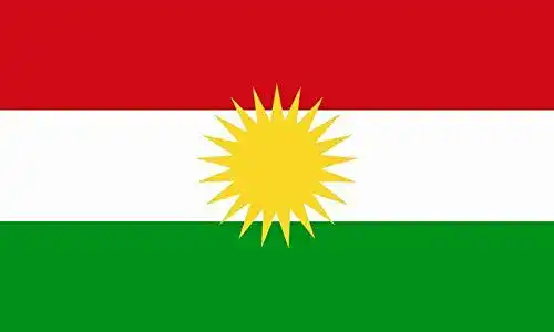 Kurdistan Flagge 60 x 90 cm aus Polyester