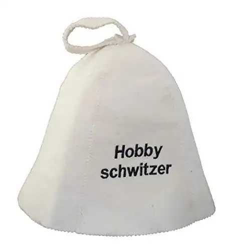 Saunahut mit Stickerei Hobby-Schwitzer aus Filz für optimalen Schutz