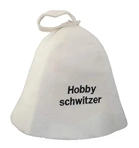 Saunahut mit Stickerei Hobby-Schwitzer aus Filz für optimalen Schutz
