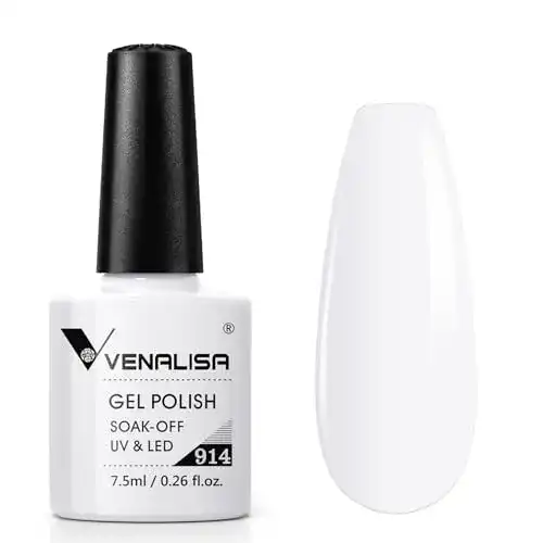 Venalisa Weißer Gellack – UV Nagellack in 7,5 ml