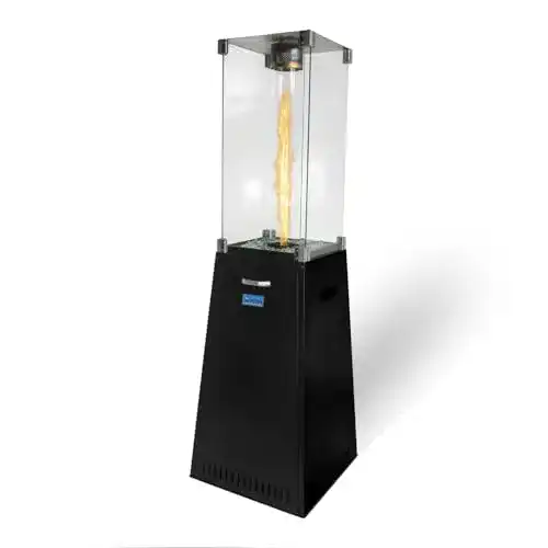 Gaskamin Outdoor Activa Heizstrahler für Terrasse in Natursteinoptik