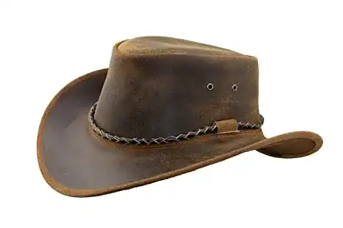Cowboyhut Black Jungle Kimbolton aus Leder für Damen und Herren