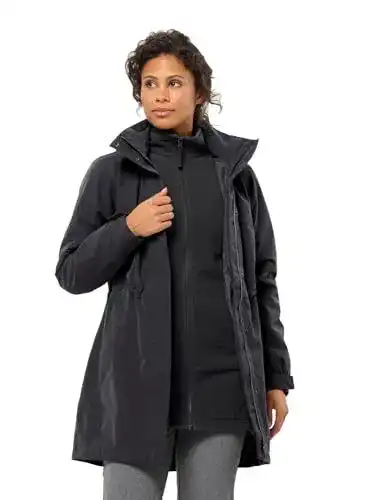 Jack Wolfskin Ottawa Coat Damen Jacke Schwarz