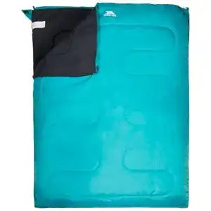 Doppelschlafsack Trespass Catnap in Jade für 2 Personen für drei Jahreszeiten