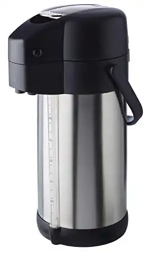 Pumpkanne 3 Liter Aps Pump-Isolierkanne doppelwandige Edelstahlkanne
