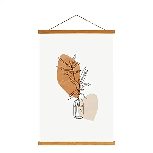 Posterleiste Sanauto A4 Posterschiene 21 cm aus Holz mit Magnet