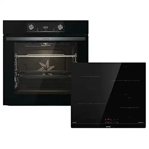 Induktionsherd und Einbaubackofen-Set Gorenje OptiBake Black