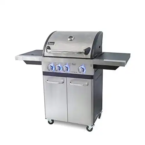 Gasgrill mit Seitenbrenner ACTIVA 3 Brenner Silver Star