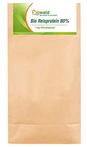Piowald Bio Reisprotein 1 kg – Pflanzliches Eiweißpulver