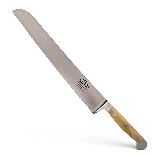 Güde Brotmesser geschmiedet aus Solingen mit Olivenholzgriff