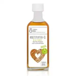 Arbeitsplattenöl F. Herz farblos (250ml) – Pflegeöl für Holzarbeitsplatten