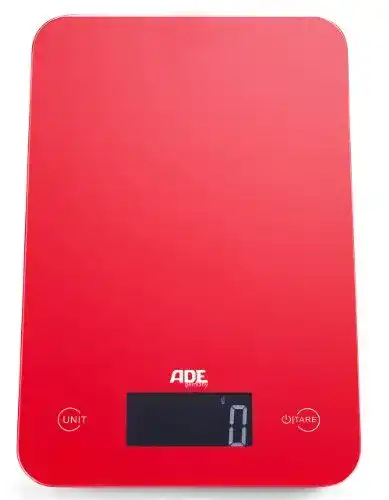 ADE Digitale Küchenwaage KE 927 Slim Präzises Wiegen im kompakten Design