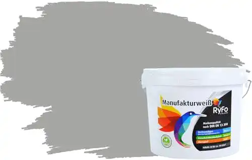 Wandfarbe Grau Ryfo Colors Manufakturweiß Mausgrau 3l