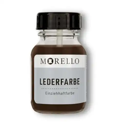 Lederfarbe Morello für Glattleder 40 ml in Dunkelbraun