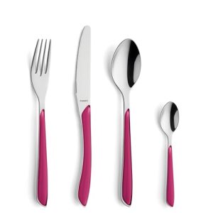 Kuppels Prisma Besteck Set für 6 Personen aus Edelstahl