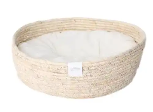Katzenkorb Dehner Premium Lovely Kuschelbett, Ø 38 cm, Höhe 13 cm
