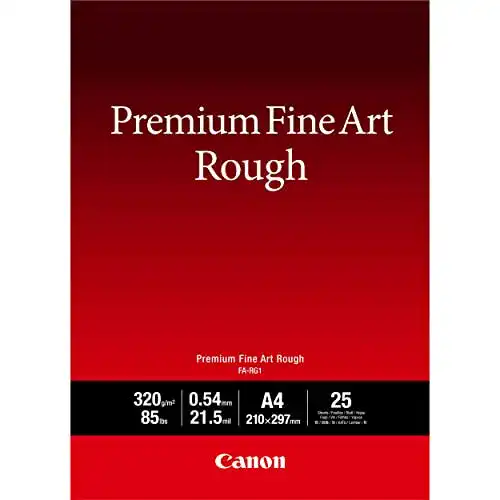 Canon FA-SM1 Fotopapier Premium Fine Art Rough – DIN A4, 25 Blatt