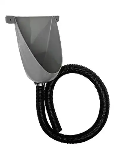 Produktbild von Wasserloses Urinal Für Männer – Spritzwassergeschützt, Kunststoff, Wandmontierbar Oder Stehend, Für Garten, Garage, Camping