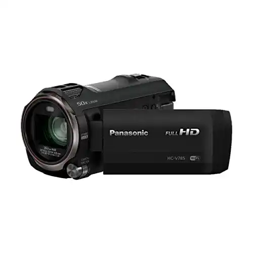 Panasonic HC-V785EG-K Camcorder mit Full HD Video und 20x optischem Zoom