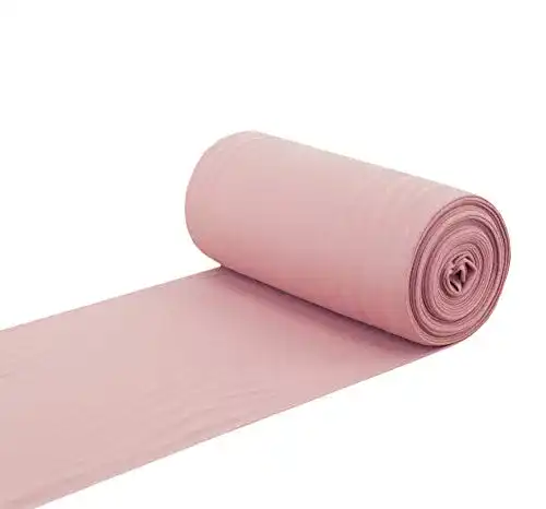 Bündchenstoff aus Baumwolle – Schlauchware in altrosa, Meterware