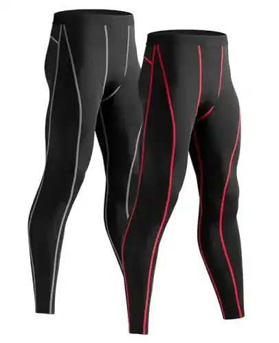Kompressionslaufhose für Herren – 2 Stück Sportleggings