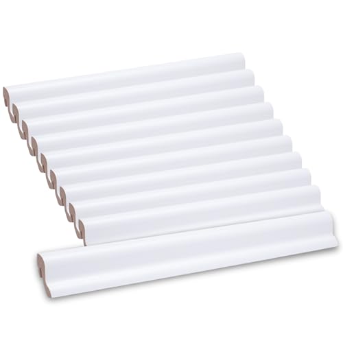 Sockelleiste 26 Meter Paket Weiß mit Zubehör und Clips