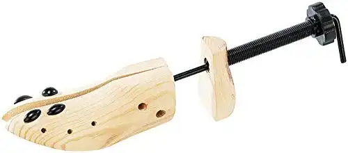 Schuhdehner infactory Schraub Schuhspanner aus Echtholz für Herren-Schuhe
