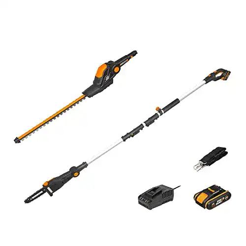 Akku-Hochentaster Worx 18V (20V MAX) Teleskop mit Heckenschneider