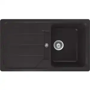 Granitspüle Schock Küchenspüle 86 x 50 cm D-100 Nero