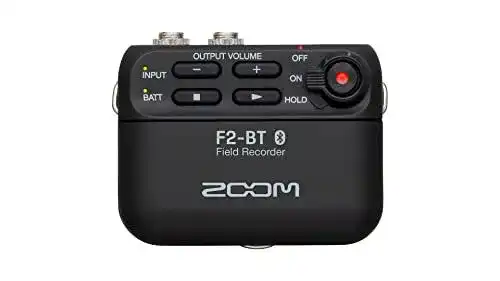 Zoom F2-BT/B 32-Bit-Recorder mit Bluetooth für hochwertige Aufnahmen