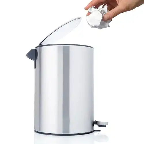 Kosmetikeimer Bamodi Edelstahl 3 Liter für Badezimmer und Küche