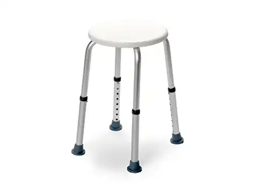 Duschhocker Drive Medical Dino, weiß und verstellbar