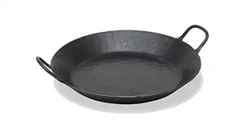 Schmiedeeiserne Pfanne Helmensdorfer mit zwei Griffen, Ø 36 cm