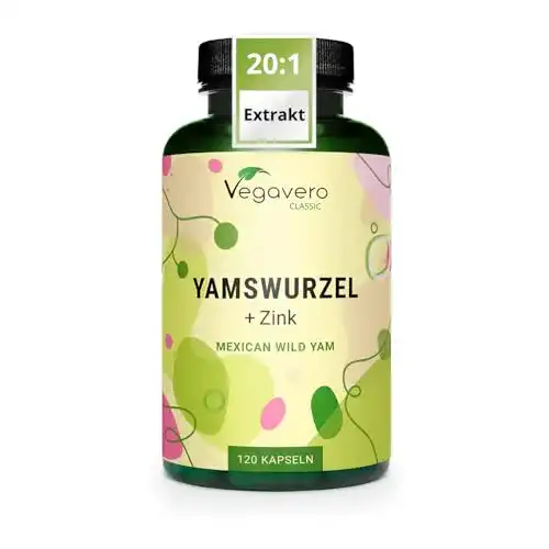 Yamswurzel Kapseln von Vegavero mit 1000 mg Extrakt