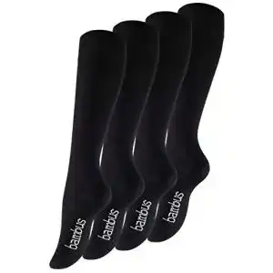 Kniestrümpfe Vincent Creation 4 Paar Damen in Schwarz aus Bambus