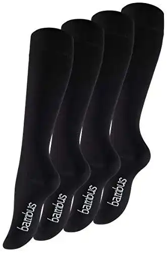 Kniestrümpfe Vincent Creation 4 Paar Damen in Schwarz aus Bambus