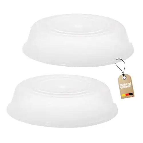 Mikrowellendeckel Westmark für Mikrowellen-Teller, 2 Stück, transparent