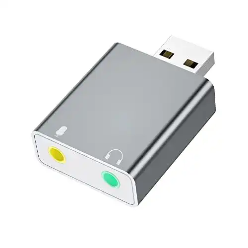 Externe USB Soundkarte Askoppo für Computer und Konsolen