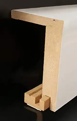 Rohrabdeckleiste Heiz 96 x 64 mm Echtholzfurnier mit Montageprofil