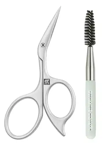 Augenbrauenschere von Zwilling mit abgewinkeltem Scherendesign