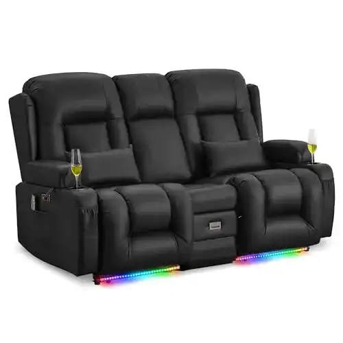 Relaxsofa Lifsha Zweisitzer mit Liegefunktion und Massage