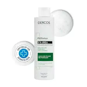 Urea Shampoo Vichy Dercos Psolution Pflegeprodukt für empfindliche Kopfhaut