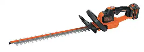 Black+Decker Akku-Heckenschere 18V mit 50 cm Schwertlänge und Antiblockierfunktion