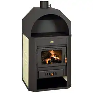 Wasserführender Kaminofen Prity mit Kessel 17+6 kW für effizientes Heizen